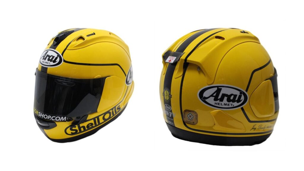 Helm Arai Edisi Terbatas RX-7V Evo Joey Dunlop