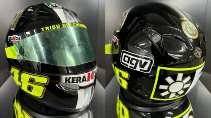 Helm Valentino Rossi Excalibur dari Tahun 2007 Resmi Dilelang