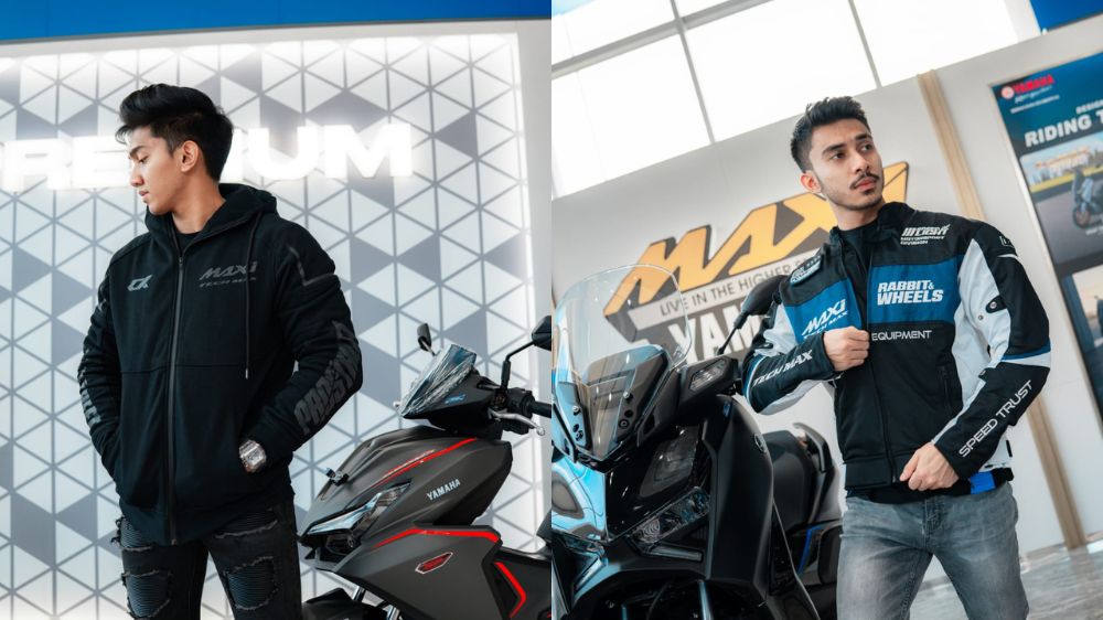 Hoodie Pro Street (kiri) dan Jaket Rabbit & Wheels (kanan)