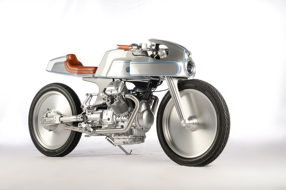 Moto Guzzi Breva 750 Custom Cafe Racer Karya ShifCustom Terinspirasi Dari Pesawat
