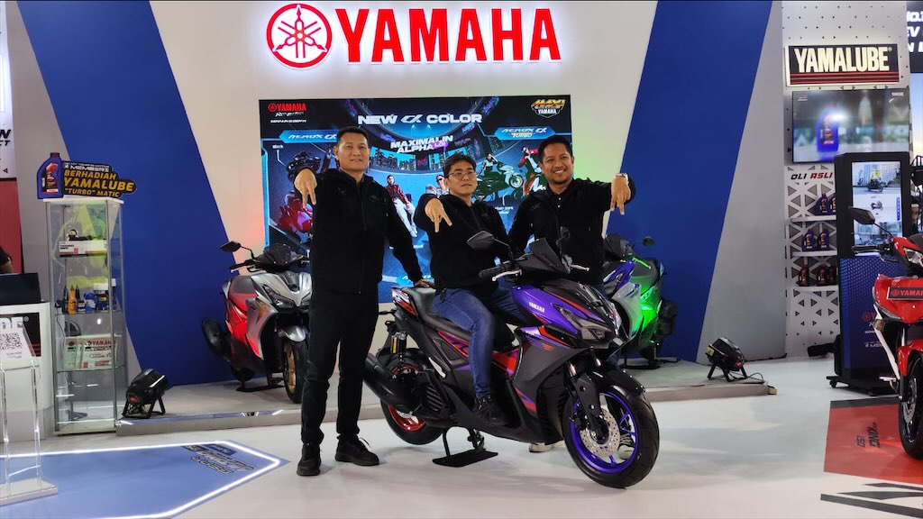 Warna Baru Yamaha Aerox Alpha 2026 Resmi Meluncur di IIMS dengan Tampilan Lebih Agresif